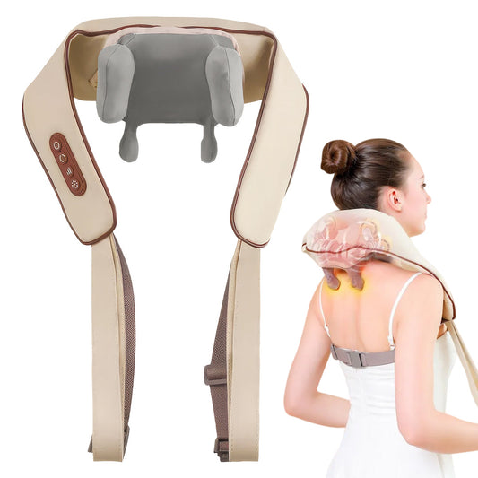 Handheld Rechargeable Neck Massager Providing Human Hand Feel