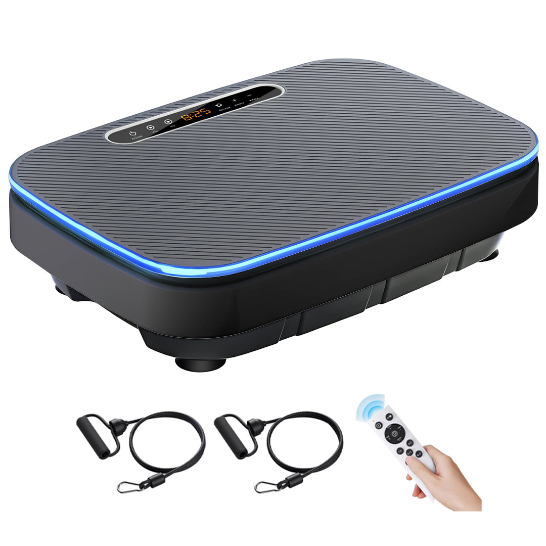 Smart Vibration Platform with Remote Control – LCD Display, 120 Speed Levels, Bluetooth Speaker