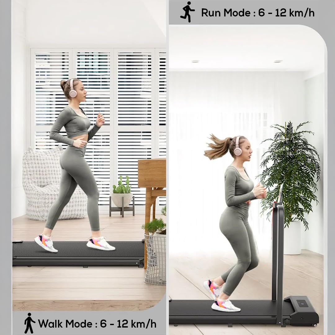 Walking Pad Treadmills for Home Foldable, FitShow App Stats View, Bluetooth Speaker, Folding Treadmills 300 lbs Capacity, Running Machines Home for Heavy People, Under Desk Treadmill with Handle