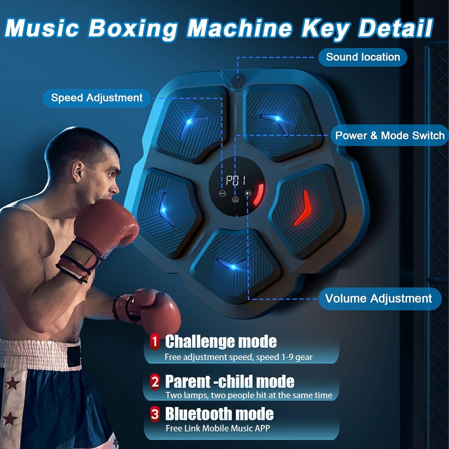 Smart Boxing Training Pad – Portable Fitness Tool for Speed & Agility Training
