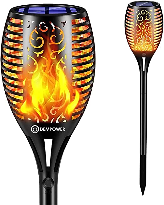 12 LED Solar Flicker Flame Torch (1PCS)
