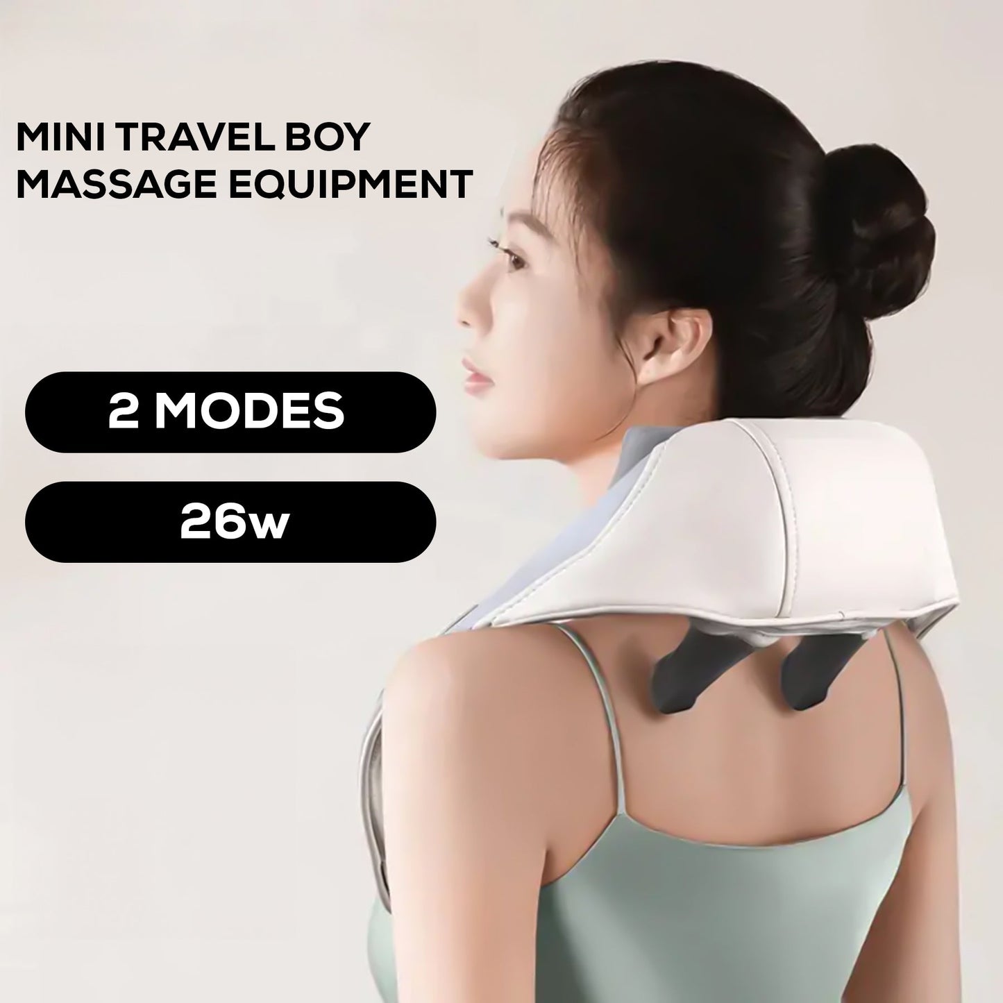 Handheld Rechargeable Neck Massager Providing Human Hand Feel