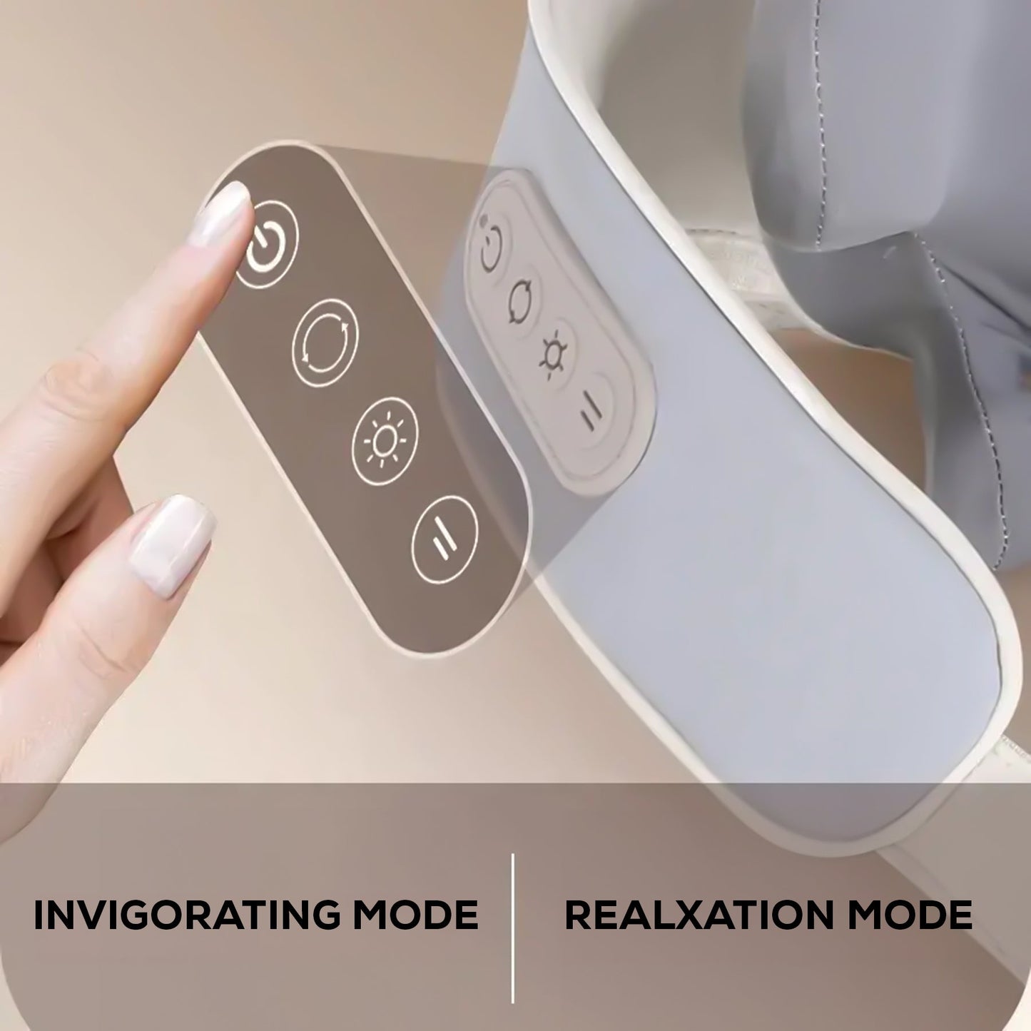 Handheld Rechargeable Neck Massager Providing Human Hand Feel