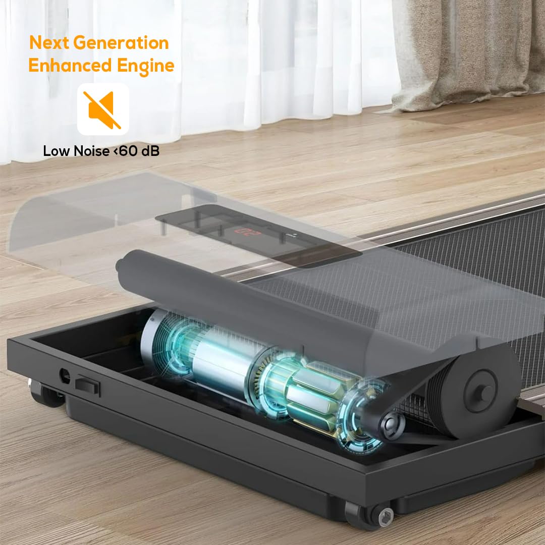 Walking Pad Treadmills for Home Foldable, FitShow App Stats View, Bluetooth Speaker, Folding Treadmills 300 lbs Capacity, Running Machines Home for Heavy People, Under Desk Treadmill with Handle