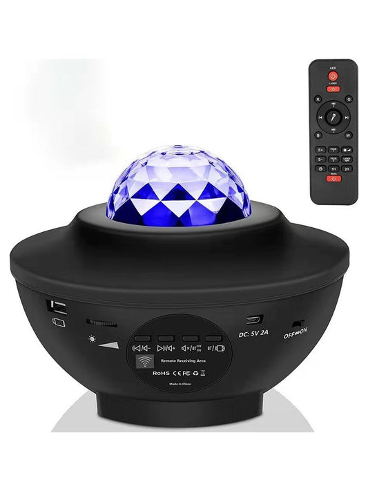 Galaxy LED Star Projector – Remote Controlled, Color-Changing Atmosphere Light, Party & Room Ambiance Projector