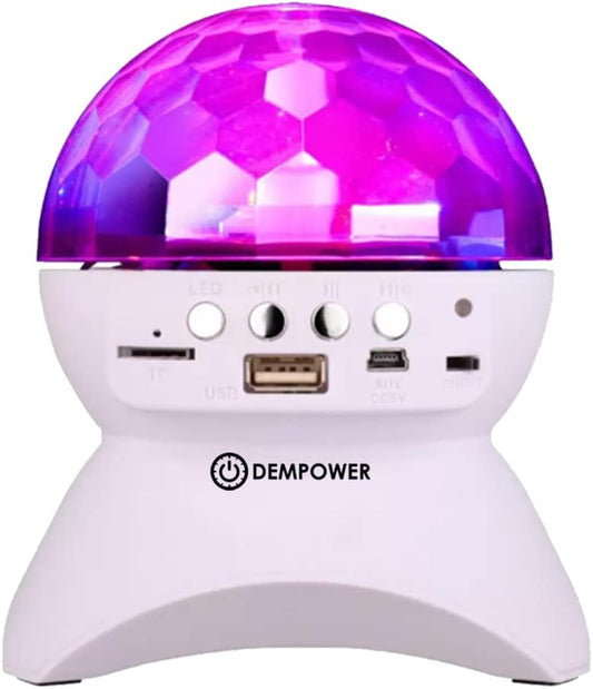 Colorful Disco Ball Party Light in White for Amazing Parties