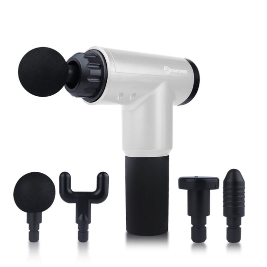 Electronic Handheld Massage Gun Device with Handle – Grey