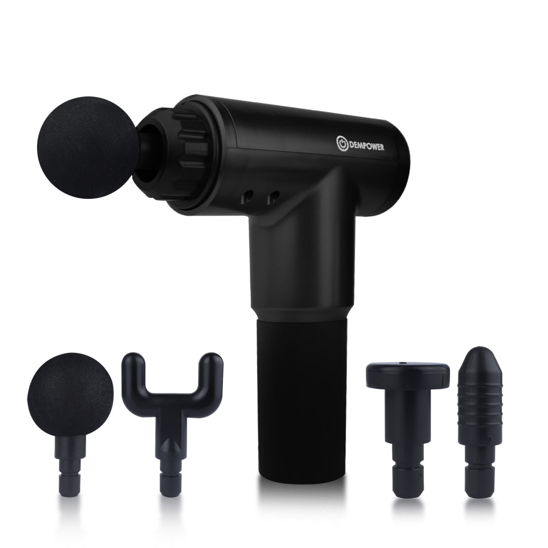 Electronic Handheld Massage Gun Device with Handle – Black