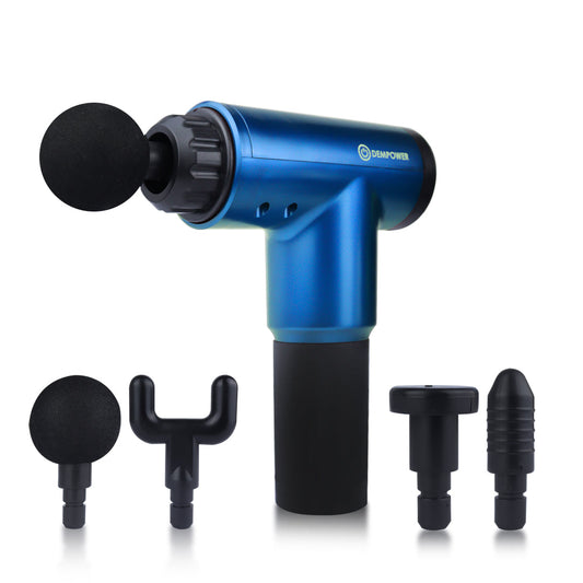 Electronic Handheld Massage Gun Device with Handle – Blue