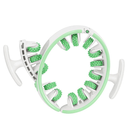 360° Full-Body Massage Roller Ring – Manual Muscle Relaxer for Legs, Arms & Waist