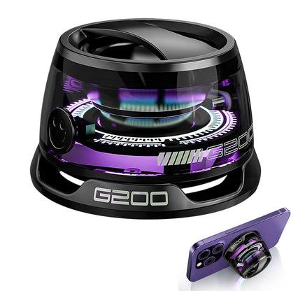 Magnetic Bluetooth Speaker – 360° Stereo Sound, LED Light Design & Magnetic Mount for Smart Devices