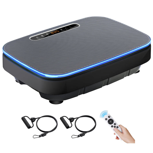Smart Vibration Platform with Remote Control – LCD Display, 120 Speed Levels, Bluetooth Speaker