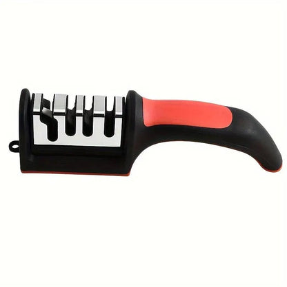 3-Stage Kitchen Knife Sharpener – Professional Sharpening Tool with Non-Slip Handle