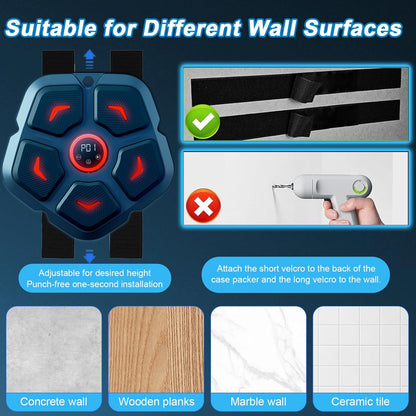 Smart Boxing Training Pad – Portable Fitness Tool for Speed & Agility Training
