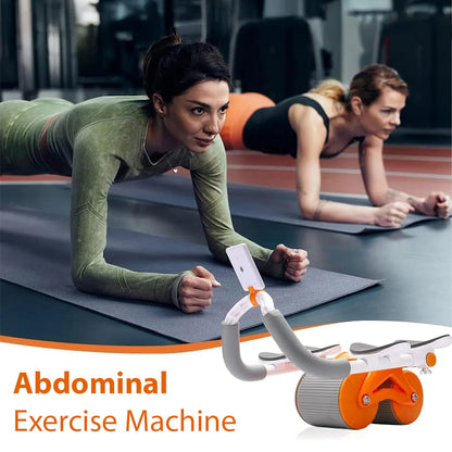 Ab Roller with Elbow Support and Digital Counter – Abs, Arms, Back and Chest Exercise Equipment