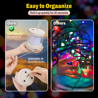 Camping Lantern with Power Bank – 3 Light Modes,  Waterproof, RGB String Lights