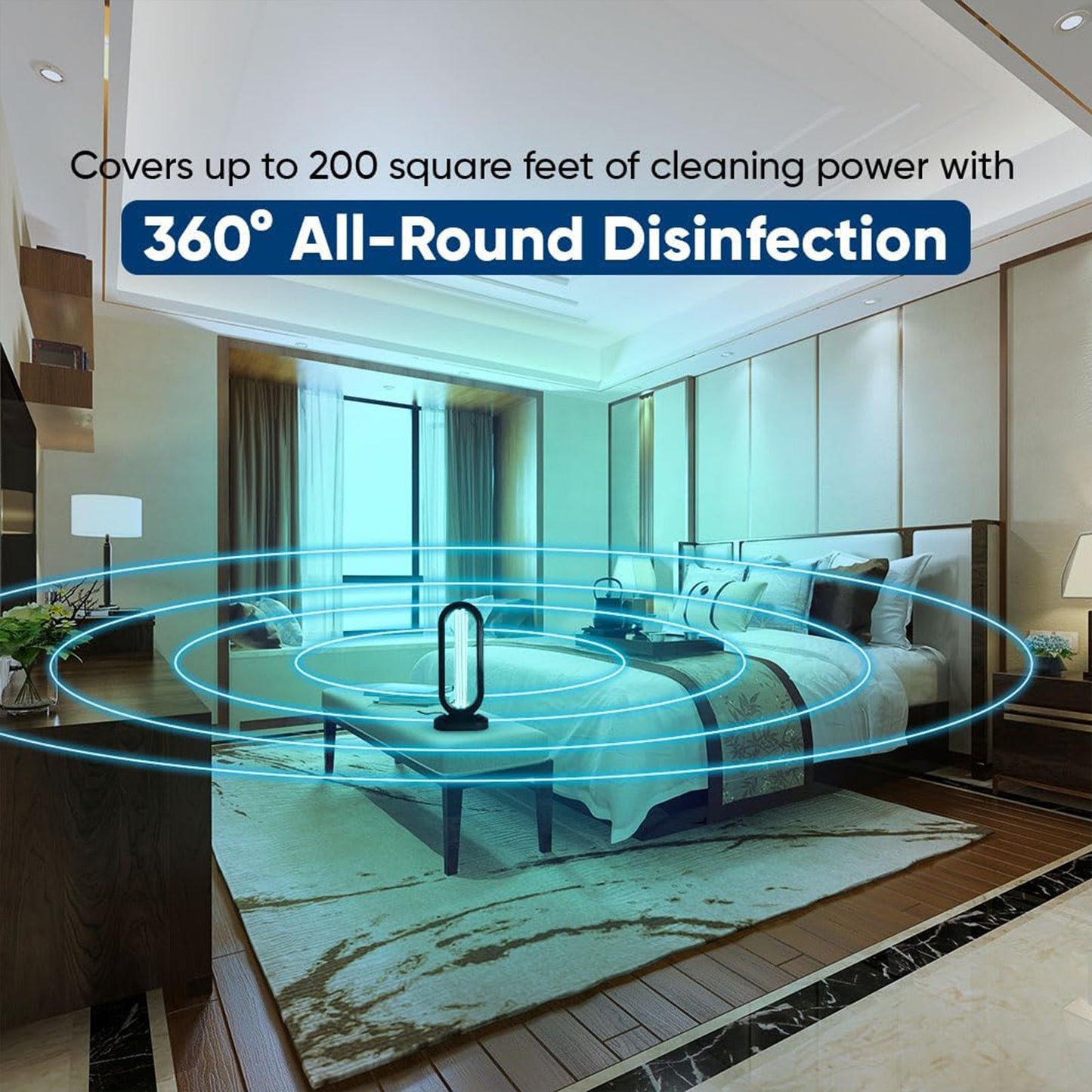 360° UV-C Sterilization Lamp With Remote