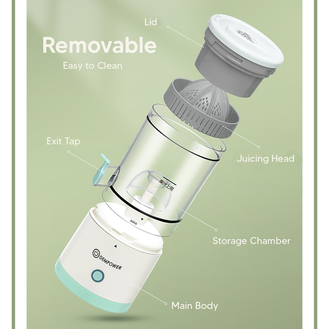 Compact Wireless Juicer – Rechargeable, Powerful Motor & Effortless Cleaning