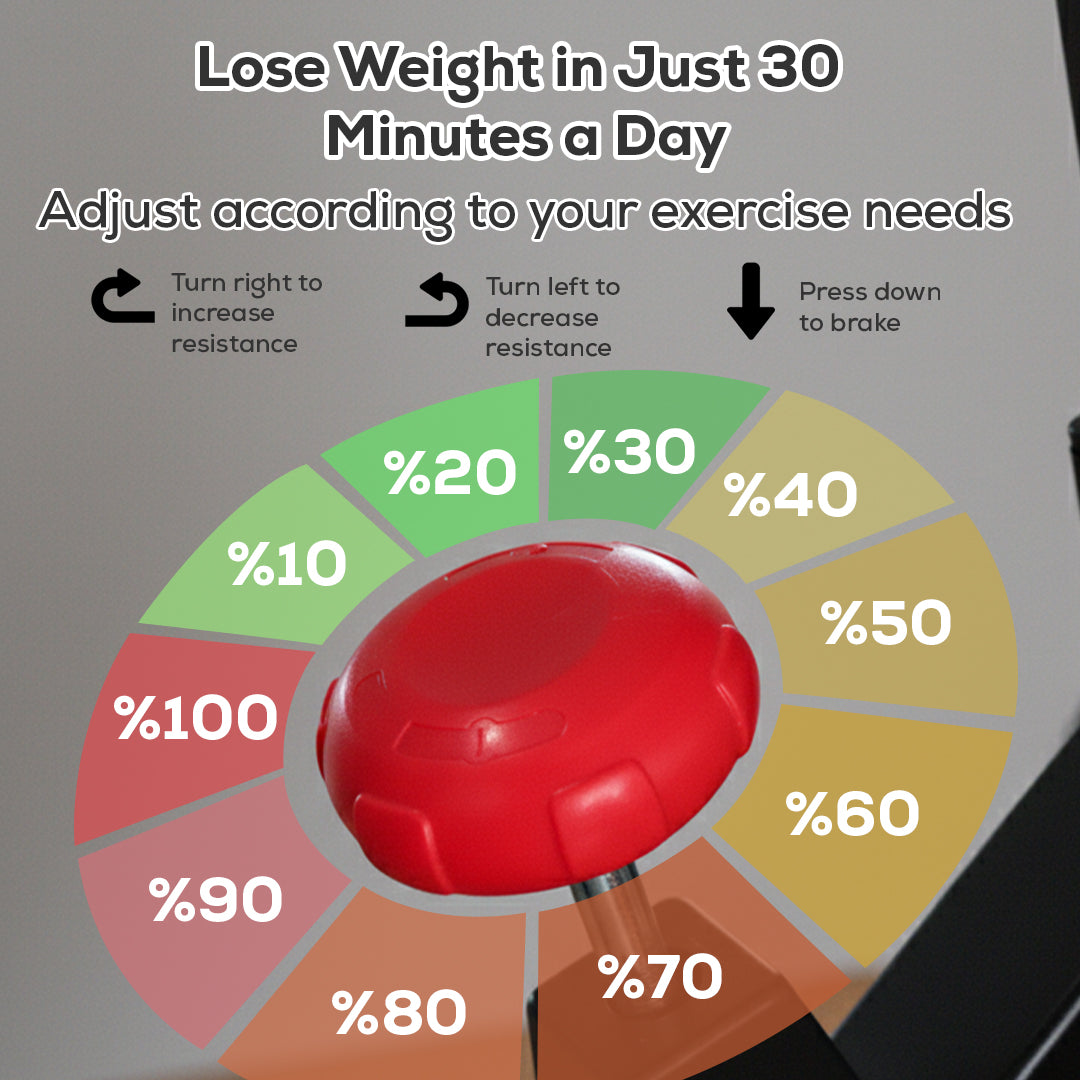 Portable Upright Exercise Bike – Adjustable Indoor Cycling with LCD Monitor