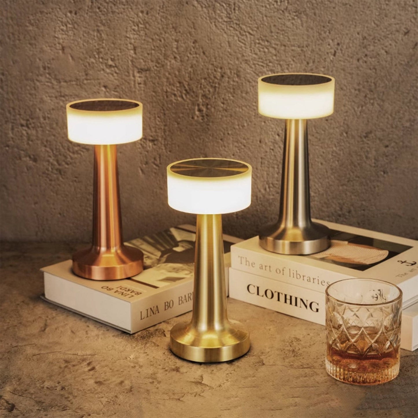 Touch-Control LED Table Lamp – Dimmable Brightness, 3 Light Modes, USB Rechargeable, Elegant Design