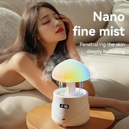 Mushroom-Shaped Humidifier & Bluetooth Speaker – 400ml Capacity & Colorful Lights