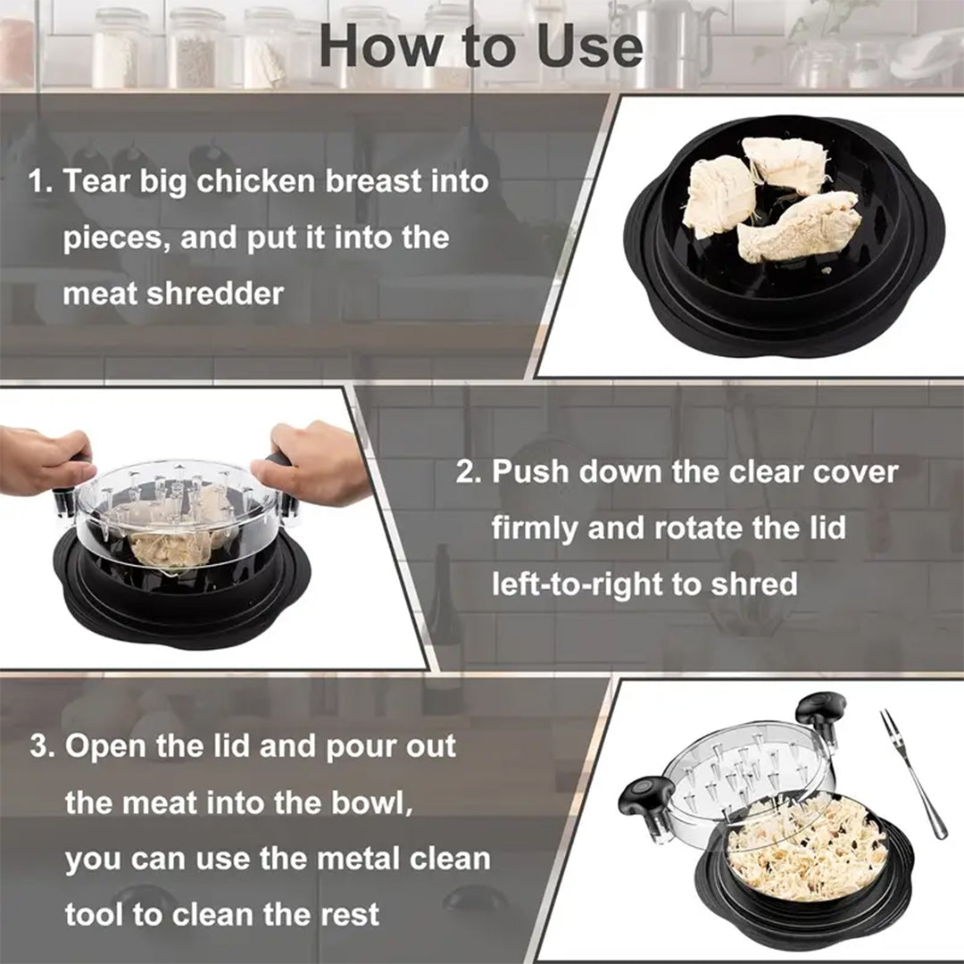 Practical & Quick Chicken Shredder – Easy to Clean, Safe, and Versatile