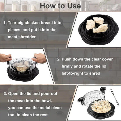 Practical & Quick Chicken Shredder – Easy to Clean, Safe, and Versatile