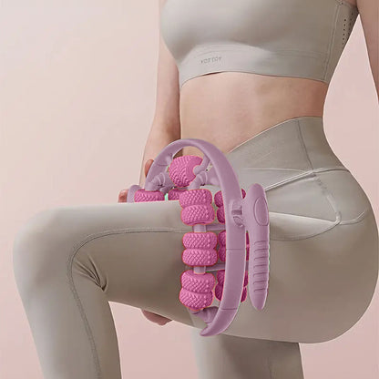 Adjustable Full Body Massage Roller – 13 Wheel Anti-Cellulite Massager for Legs, Arms & Thighs