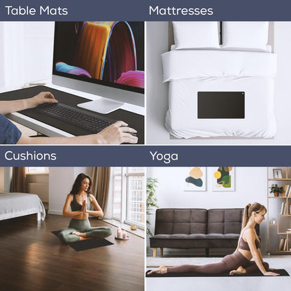 Grounding Mat, 23.6 * 15.7 inch - Reduce Anxiety & Stress, Earthing Mat for Better Sleep & Balance, Grounding Mat for Use at Home, Office, Work - Grounding Well Mat for Health