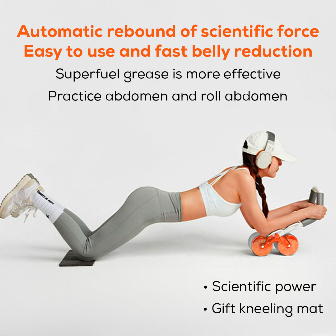 Ab Roller with Elbow Support and Digital Counter – Abs, Arms, Back and Chest Exercise Equipment