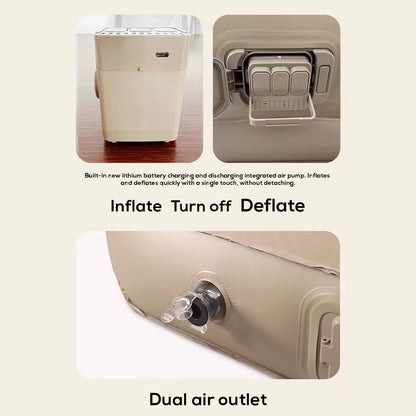 Double-Layer Inflatable Air Mattress – Built-In Rechargeable Air Pump, Ultra-Soft Plush Surface, Waterproof & Durable Design
