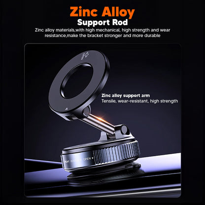 360° Adjustable Magnetic Phone Holder – Vacuum Base & Foldable Design