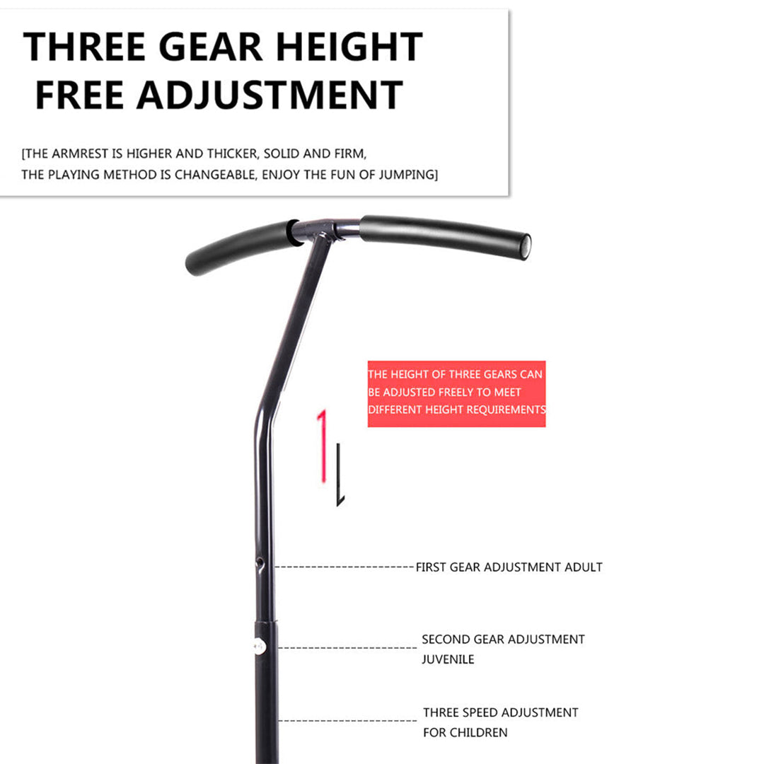 Durable Hexagonal Fitness Trampoline with Adjustable Handle – Ideal for Fun and Safe Home Workouts