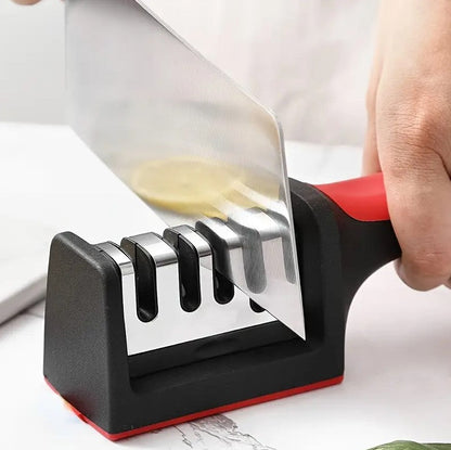 3-Stage Kitchen Knife Sharpener – Professional Sharpening Tool with Non-Slip Handle