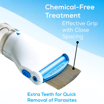 Electric Lice & Flea Comb for Humans & Pets – Chemical-Free & Safe