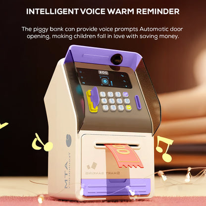 Smart Coin Bank with Password Lock – Decorative Savings Box with Voice Guide