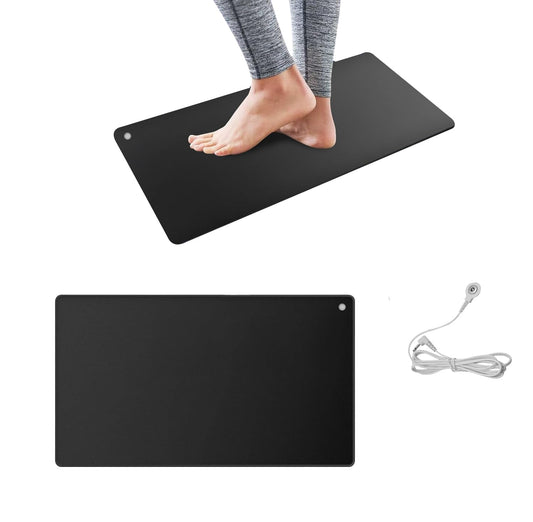 Grounding Mat, 23.6 * 15.7 inch - Reduce Anxiety & Stress, Earthing Mat for Better Sleep & Balance, Grounding Mat for Use at Home, Office, Work - Grounding Well Mat for Health
