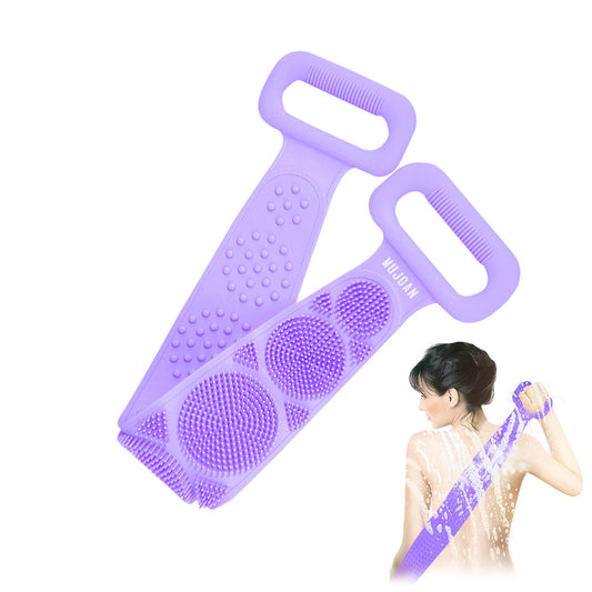 Silicone Body and Back Wash Bath Brush (Purple)