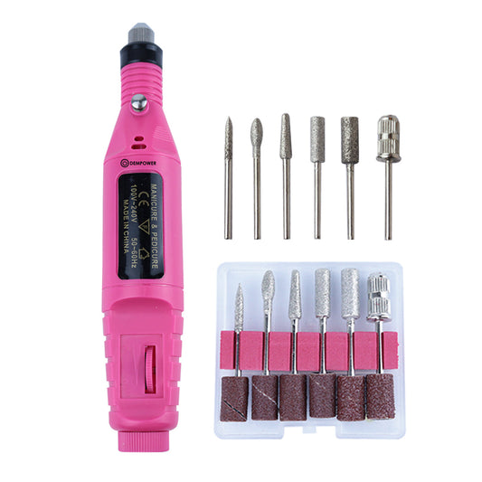 Professional Traditional Nail Care Manicure Kit (Fuchsia)