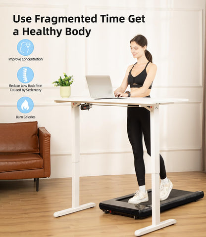 Bifanuo Walking Pad - Under Desk Treadmill for Home/Office, Portable with Remote Control LED Display - Ideal for Fitness Enthusiasts