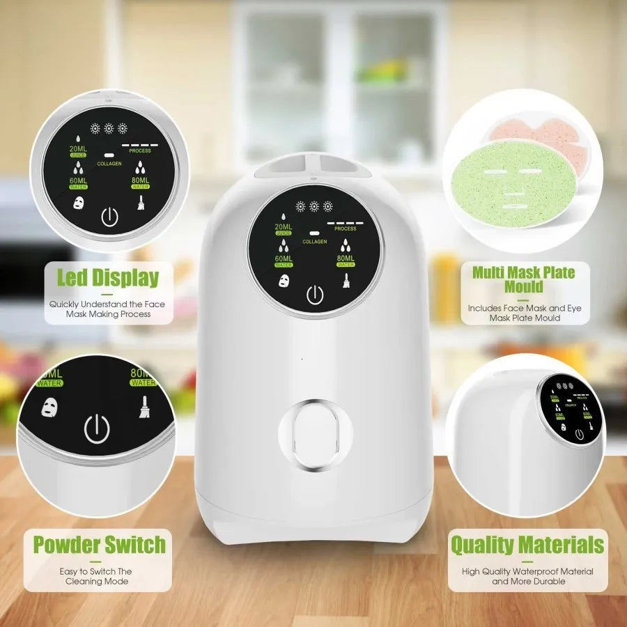 Natural Face Mask Maker Machine – Fresh Fruit & Herbal DIY Facial Mask Creator for At-Home Spa Care
