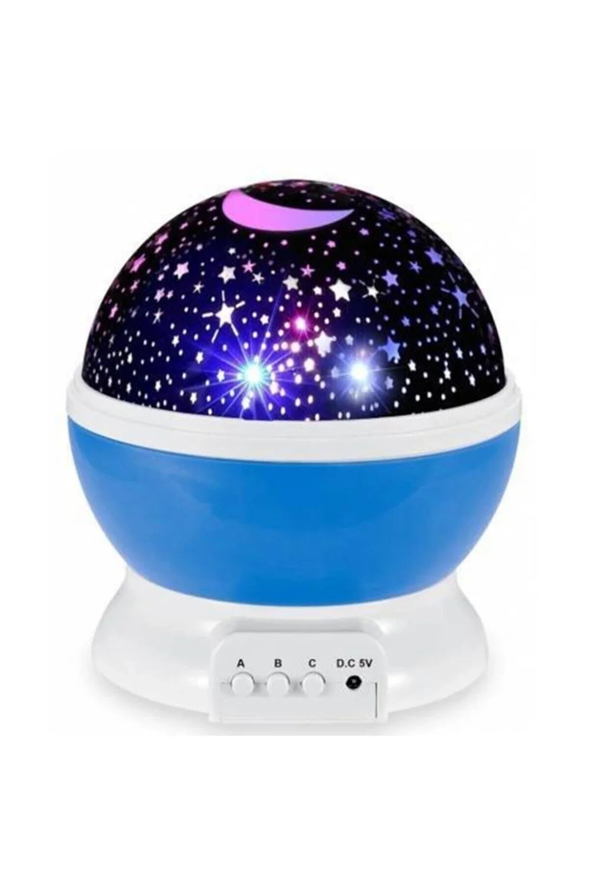 360° Rotation Star Projector Night Light (Blue)